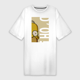 Платье-футболка хлопок с принтом Homer Doh в Белгороде,  |  | homer doh гомер симпсон simpsons барт bart