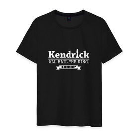 Мужская футболка хлопок с принтом Kendrick Lamar в Белгороде, 100% хлопок | прямой крой, круглый вырез горловины, длина до линии бедер, слегка спущенное плечо. | Тематика изображения на принте: kendrick | lamar | кендрик | ламар