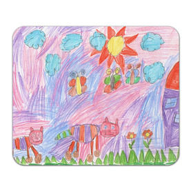 Коврик прямоугольный с принтом Детские рисунки в Белгороде, натуральный каучук | размер 230 х 185 мм; запечатка лицевой стороны | dg | габбана | детский | дольче | карандаш | картина | мода | рисунок