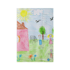 Обложка для паспорта матовая кожа с принтом Детские рисунки в Белгороде, натуральная матовая кожа | размер 19,3 х 13,7 см; прозрачные пластиковые крепления | Тематика изображения на принте: dg | габбана | детский | дольче | карандаш | картина | мода | рисунок