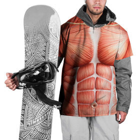 Накидка на куртку 3D с принтом Мышцы в Белгороде, 100% полиэстер |  | bodybuilding | бодибилдер | бодибилдинг | качалка | качок | мышцы | спорт | тело | тренажер