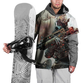 Накидка на куртку 3D с принтом Ghost Recon в Белгороде, 100% полиэстер |  | Тематика изображения на принте: ghost recon | игры | спецотряд призрак