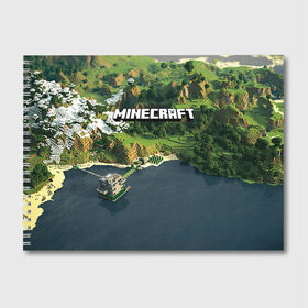 Альбом для рисования с принтом Minecraft в Белгороде, 100% бумага
 | матовая бумага, плотность 200 мг. | крипер