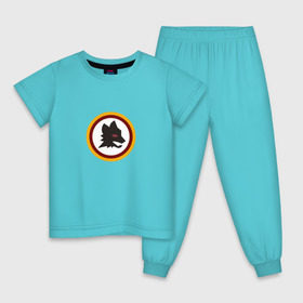 Детская пижама хлопок с принтом Franchesko Totti в Белгороде, 100% хлопок |  брюки и футболка прямого кроя, без карманов, на брюках мягкая резинка на поясе и по низу штанин
 | Тематика изображения на принте: as | roma | рома | тотти | франческо