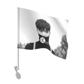 Флаг для автомобиля с принтом Exo в Белгороде, 100% полиэстер | Размер: 30*21 см | k pop | kpop | ехо | кай | кей поп | корейская попса | корея | кпоп | экзо | эксо