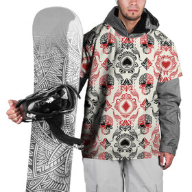 Накидка на куртку 3D с принтом Карточные масти в Белгороде, 100% полиэстер |  | Тематика изображения на принте: hipster | style | карточные масти | карты | масть | хипстер | хипстеры | череп