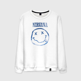 Мужской свитшот хлопок с принтом Nirvana sky в Белгороде, 100% хлопок |  | cobain | kurt | nirvana | кобейн | курт | нирвана