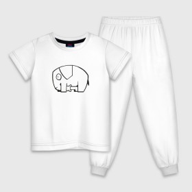 Детская пижама хлопок с принтом самодостаточный слоник в Белгороде, 100% хлопок |  брюки и футболка прямого кроя, без карманов, на брюках мягкая резинка на поясе и по низу штанин
 | Тематика изображения на принте: слон
