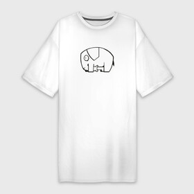 Платье-футболка хлопок с принтом самодостаточный слоник в Белгороде,  |  | слон