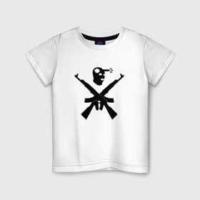 Детская футболка хлопок с принтом Headshot в Белгороде, 100% хлопок | круглый вырез горловины, полуприлегающий силуэт, длина до линии бедер | cs:go | headshot | для фанатов игры 