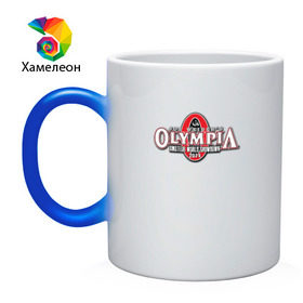 Кружка хамелеон с принтом Mr. Olympia в Белгороде, керамика | меняет цвет при нагревании, емкость 330 мл | heath | kai | mr | olimpia | olympia | мистер | олимпия