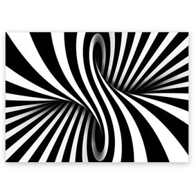 Поздравительная открытка с принтом Оптические иллюзии в Белгороде, 100% бумага | плотность бумаги 280 г/м2, матовая, на обратной стороне линовка и место для марки
 | Тематика изображения на принте: глюк | иллюзия | мем | оптика | орнамент | узор