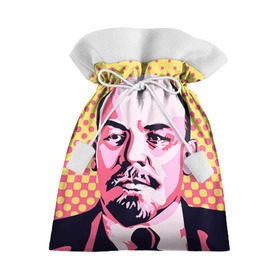 Подарочный 3D мешок с принтом Поп-арт. Ленин в Белгороде, 100% полиэстер | Размер: 29*39 см | Тематика изображения на принте: lenin | ильич | ленин | поп арт | ретро | ссср | товарищ