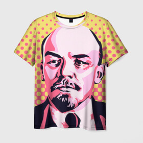 Мужская футболка 3D с принтом Поп-арт. Ленин в Белгороде, 100% полиэфир | прямой крой, круглый вырез горловины, длина до линии бедер | lenin | ильич | ленин | поп арт | ретро | ссср | товарищ