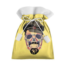 Подарочный 3D мешок с принтом Полигональный череп Ленина в Белгороде, 100% полиэстер | Размер: 29*39 см | lenin | ильич | ленин | полигональный череп | ретро | ссср | товарищ | череп