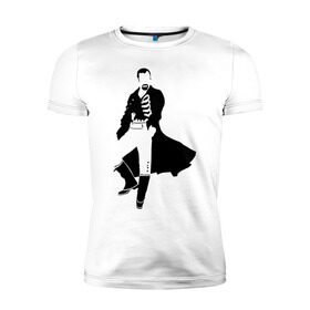 Мужская футболка премиум с принтом Black Sails Pirate в Белгороде, 92% хлопок, 8% лайкра | приталенный силуэт, круглый вырез ворота, длина до линии бедра, короткий рукав | пират