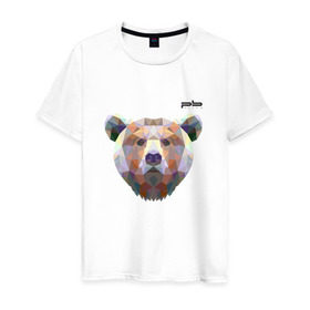 Мужская футболка хлопок с принтом Медведь Plan B №5 (чёрный) в Белгороде, 100% хлопок | прямой крой, круглый вырез горловины, длина до линии бедер, слегка спущенное плечо. | planb | кальян | медведь | планб