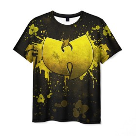 Мужская футболка 3D с принтом Wu-Tang Clan в Белгороде, 100% полиэфир | прямой крой, круглый вырез горловины, длина до линии бедер | хип хоп