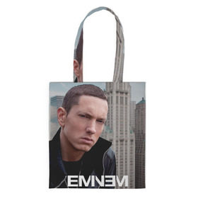 Сумка 3D повседневная с принтом Eminem в Белгороде, 100% полиэстер | Плотность: 200 г/м2; Размер: 34×35 см; Высота лямок: 30 см | eminem | music | rap | музыка | реп | эминем