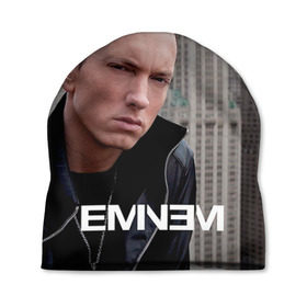 Шапка 3D с принтом Eminem в Белгороде, 100% полиэстер | универсальный размер, печать по всей поверхности изделия | Тематика изображения на принте: eminem | music | rap | музыка | реп | эминем