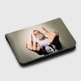 Картхолдер с принтом с принтом Eminem в Белгороде, натуральная матовая кожа | размер 7,3 х 10 см; кардхолдер имеет 4 кармана для карт; | eminem | music | rap | музыка | реп | эминем