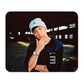 Коврик прямоугольный с принтом Eminem в Белгороде, натуральный каучук | размер 230 х 185 мм; запечатка лицевой стороны | Тематика изображения на принте: eminem | music | rap | музыка | реп | эминем