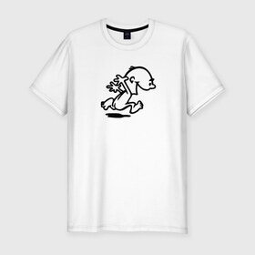 Мужская футболка премиум с принтом man vs woman в Белгороде, 92% хлопок, 8% лайкра | приталенный силуэт, круглый вырез ворота, длина до линии бедра, короткий рукав | 