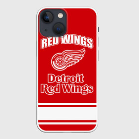 Чехол для iPhone 13 mini с принтом Detroit red wings в Белгороде,  |  | detroit red wings | nhl | спорт | хоккей