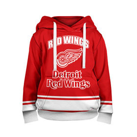 Детская толстовка 3D с принтом Detroit red wings в Белгороде, 100% полиэстер | двухслойный капюшон со шнурком для регулировки, мягкие манжеты на рукавах и по низу толстовки, спереди карман-кенгуру с мягким внутренним слоем | detroit red wings | nhl | спорт | хоккей