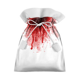 Подарочный 3D мешок с принтом Кровь в Белгороде, 100% полиэстер | Размер: 29*39 см | halloween | без головы | кровь | праздник | тыква | хэллоуин
