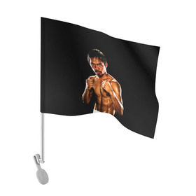 Флаг для автомобиля с принтом Менни Пакьяо в Белгороде, 100% полиэстер | Размер: 30*21 см | boxing | manny | pacquiao | бокс | боксер | знаменитость | мэнни | мэнни пакьяо | спорт