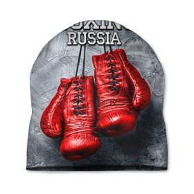 Шапка 3D с принтом Boxing в Белгороде, 100% полиэстер | универсальный размер, печать по всей поверхности изделия | boxing | boxing russia | бокс | боксер | перчатки
