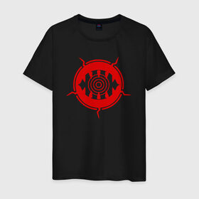 Мужская футболка хлопок с принтом World Trigger в Белгороде, 100% хлопок | прямой крой, круглый вырез горловины, длина до линии бедер, слегка спущенное плечо. | world | импульс | символ из аниме 