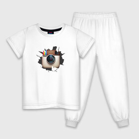 Детская пижама хлопок с принтом Instagram в Белгороде, 100% хлопок |  брюки и футболка прямого кроя, без карманов, на брюках мягкая резинка на поясе и по низу штанин
 | инстаграм
