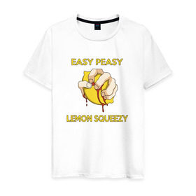 Мужская футболка хлопок с принтом EASY PEASY в Белгороде, 100% хлопок | прямой крой, круглый вырез горловины, длина до линии бедер, слегка спущенное плечо. | counter strike | cs | cs go | global offensive