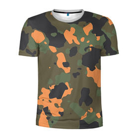 Мужская футболка 3D спортивная с принтом Камуфляж в Белгороде, 100% полиэстер с улучшенными характеристиками | приталенный силуэт, круглая горловина, широкие плечи, сужается к линии бедра | army | military | армейские | армия | камуфляж