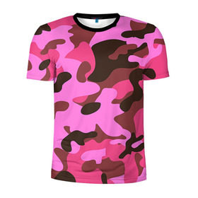 Мужская футболка 3D спортивная с принтом Камуфляж в Белгороде, 100% полиэстер с улучшенными характеристиками | приталенный силуэт, круглая горловина, широкие плечи, сужается к линии бедра | army | military | армия