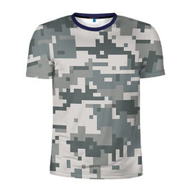 Мужская футболка 3D спортивная с принтом Камуфляж в Белгороде, 100% полиэстер с улучшенными характеристиками | приталенный силуэт, круглая горловина, широкие плечи, сужается к линии бедра | Тематика изображения на принте: army | military | армейские | армия | камуфляж | комуфляж