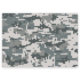 Поздравительная открытка с принтом Камуфляж в Белгороде, 100% бумага | плотность бумаги 280 г/м2, матовая, на обратной стороне линовка и место для марки
 | army | military | армейские | армия | камуфляж | комуфляж