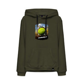 Мужская толстовка хлопок с принтом Уимблдон (Wimbledon) в Белгороде, френч-терри, мягкий теплый начес внутри (100% хлопок) | карман-кенгуру, эластичные манжеты и нижняя кромка, капюшон с подкладом и шнурком | wimbledon | англия | большой теннис | великобритания | теннисный мяч | уимблдон
