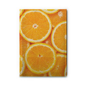 Обложка для автодокументов с принтом Апельсин в Белгороде, натуральная кожа |  размер 19,9*13 см; внутри 4 больших “конверта” для документов и один маленький отдел — туда идеально встанут права | апельсин | еда | лимон | фрукт