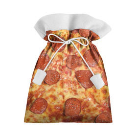 Подарочный 3D мешок с принтом Пицца в Белгороде, 100% полиэстер | Размер: 29*39 см | Тематика изображения на принте: pizza | еда | пицца | фастфуд