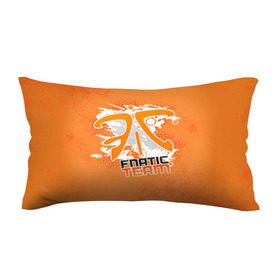 Подушка 3D антистресс с принтом Fnatic team в Белгороде, наволочка — 100% полиэстер, наполнитель — вспененный полистирол | состоит из подушки и наволочки на молнии | 
