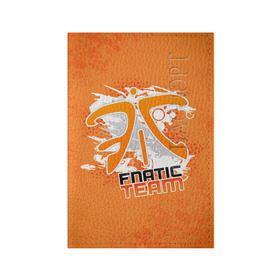 Обложка для паспорта матовая кожа с принтом Fnatic team в Белгороде, натуральная матовая кожа | размер 19,3 х 13,7 см; прозрачные пластиковые крепления | 