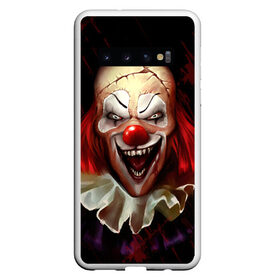 Чехол для Samsung Galaxy S10 с принтом Зомби клоун в Белгороде, Силикон | Область печати: задняя сторона чехла, без боковых панелей | Тематика изображения на принте: halloween | злодей | злой | клоун | монстр | хэлоуин