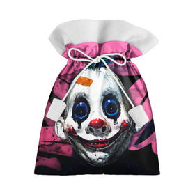 Подарочный 3D мешок с принтом Клоун в Белгороде, 100% полиэстер | Размер: 29*39 см | halloween | злодей | злой | клоун | монстр | хэлоуин