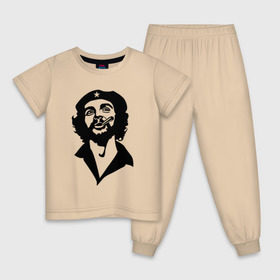 Детская пижама хлопок с принтом Че Гевара в Белгороде, 100% хлопок |  брюки и футболка прямого кроя, без карманов, на брюках мягкая резинка на поясе и по низу штанин
 | che | cuba | гевара | куба | латиноамериканский революционер | че | чегевара