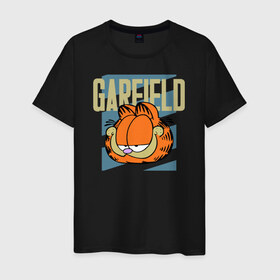 Мужская футболка хлопок с принтом Garfield Radical в Белгороде, 100% хлопок | прямой крой, круглый вырез горловины, длина до линии бедер, слегка спущенное плечо. | garfield radical гарфилд кот