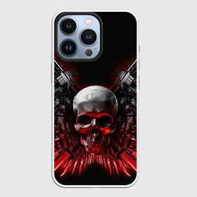 Чехол для iPhone 13 Pro с принтом Череп с оружием в Белгороде,  |  | skull | skulls | неудержимые | череп | черепа