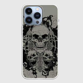 Чехол для iPhone 13 Pro с принтом Skulls в Белгороде,  |  | skull | skulls | череп | черепа